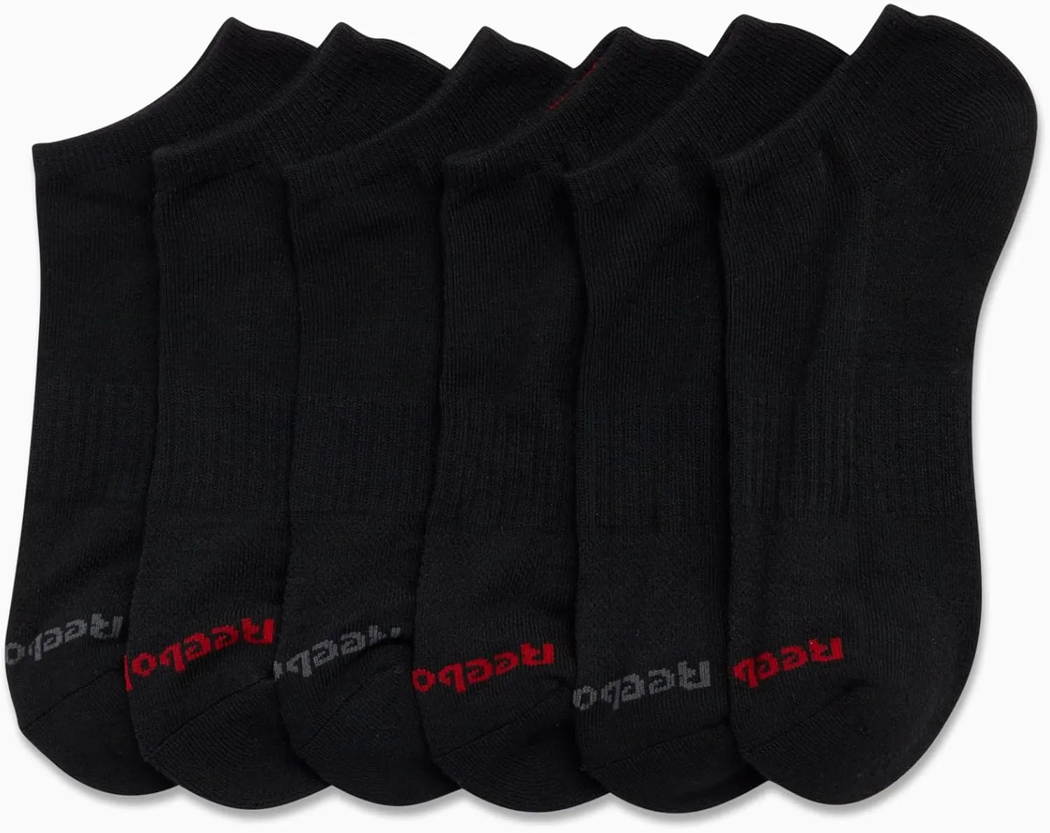Reebok Men’s Low Cut Socks – 6 Pack Basic Cushion Low Cut No Show Socks for Men - Men's Athletic Socks (Size: 6-12.5)