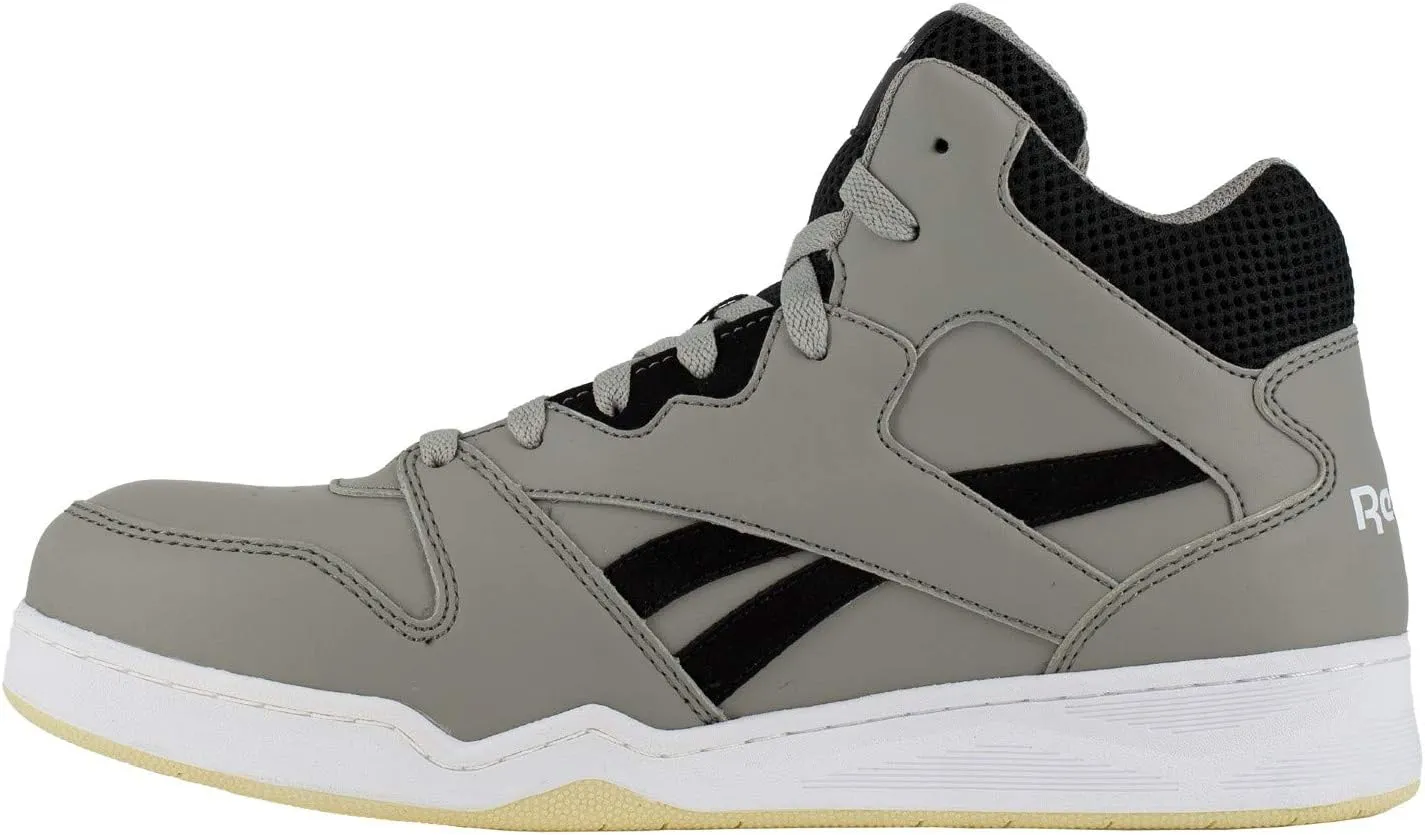 Reebok Men's Rb4136 Bb4500 Safety High Top Composite Toe Work Sneaker Grey and Black Industrial & Construction Boot