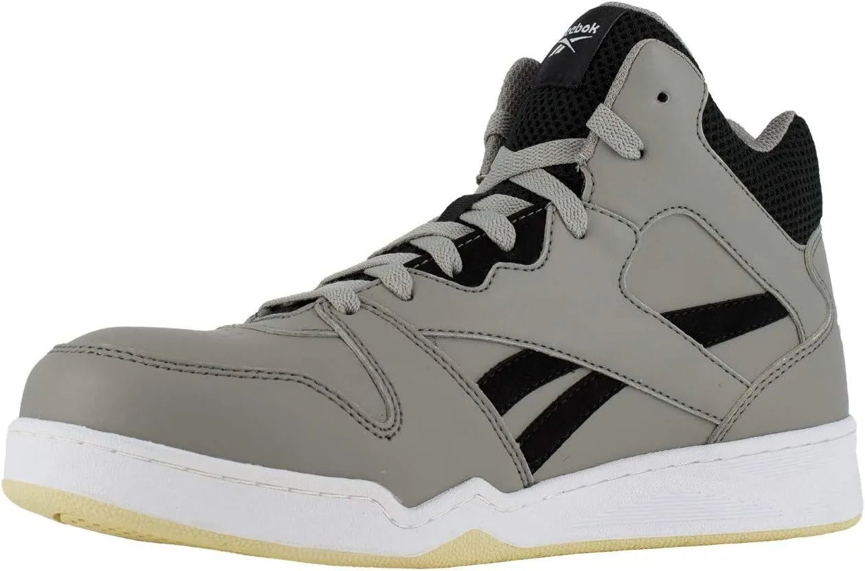 Reebok Men's Rb4136 Bb4500 Safety High Top Composite Toe Work Sneaker Grey and Black Industrial & Construction Boot