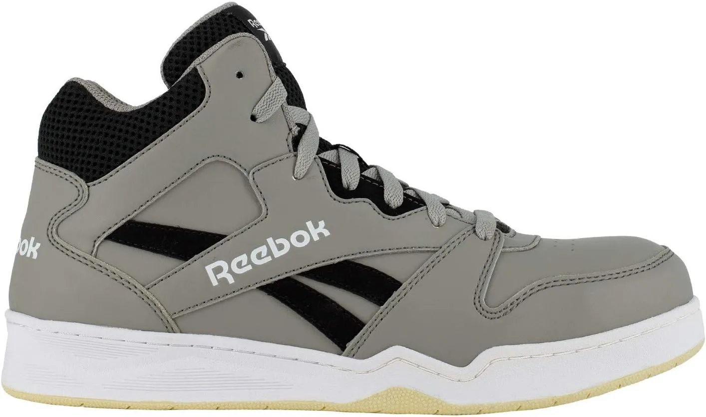 Reebok Men's Rb4136 Bb4500 Safety High Top Composite Toe Work Sneaker Grey and Black Industrial & Construction Boot
