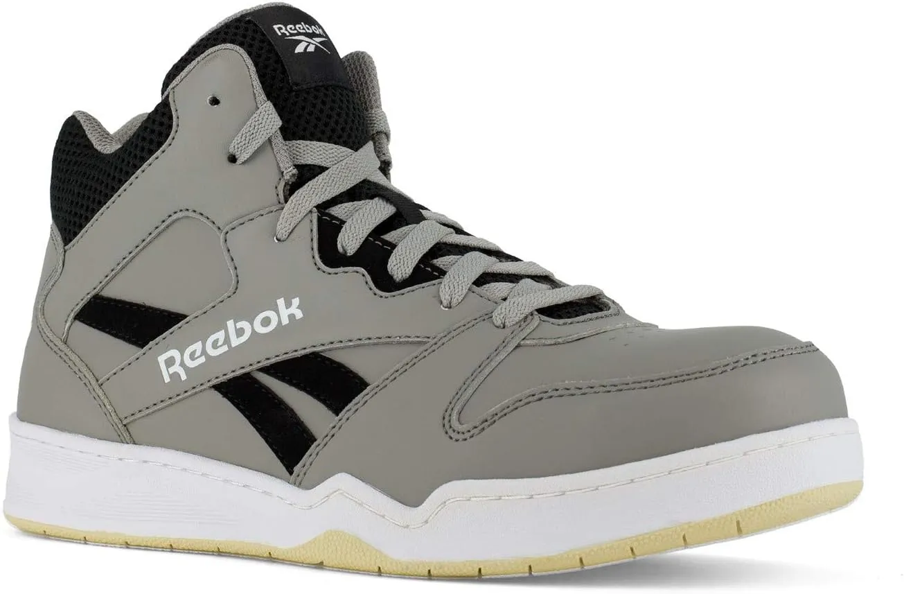 Reebok Men's Rb4136 Bb4500 Safety High Top Composite Toe Work Sneaker Grey and Black Industrial & Construction Boot