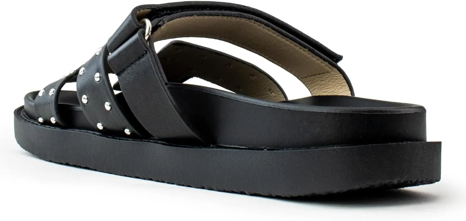 RF ROOM OF FASHION Women's Cutout Design Comfort Slide Sandals