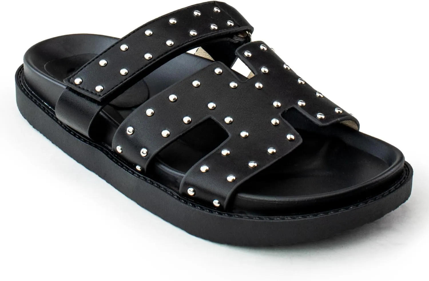 RF ROOM OF FASHION Women's Cutout Design Comfort Slide Sandals