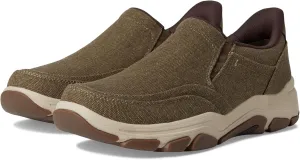 Rockport Men's Reece Sneaker, Brown Canvas, 8