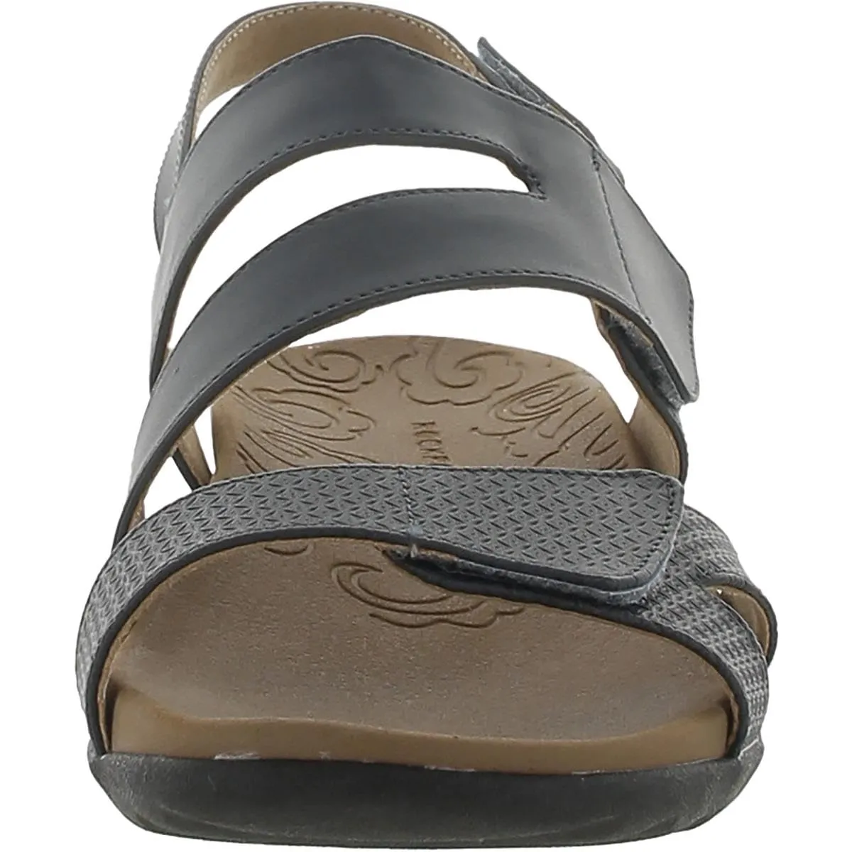 Rockport Women's Adjustable Strap Flat Sandal, Blue, 10