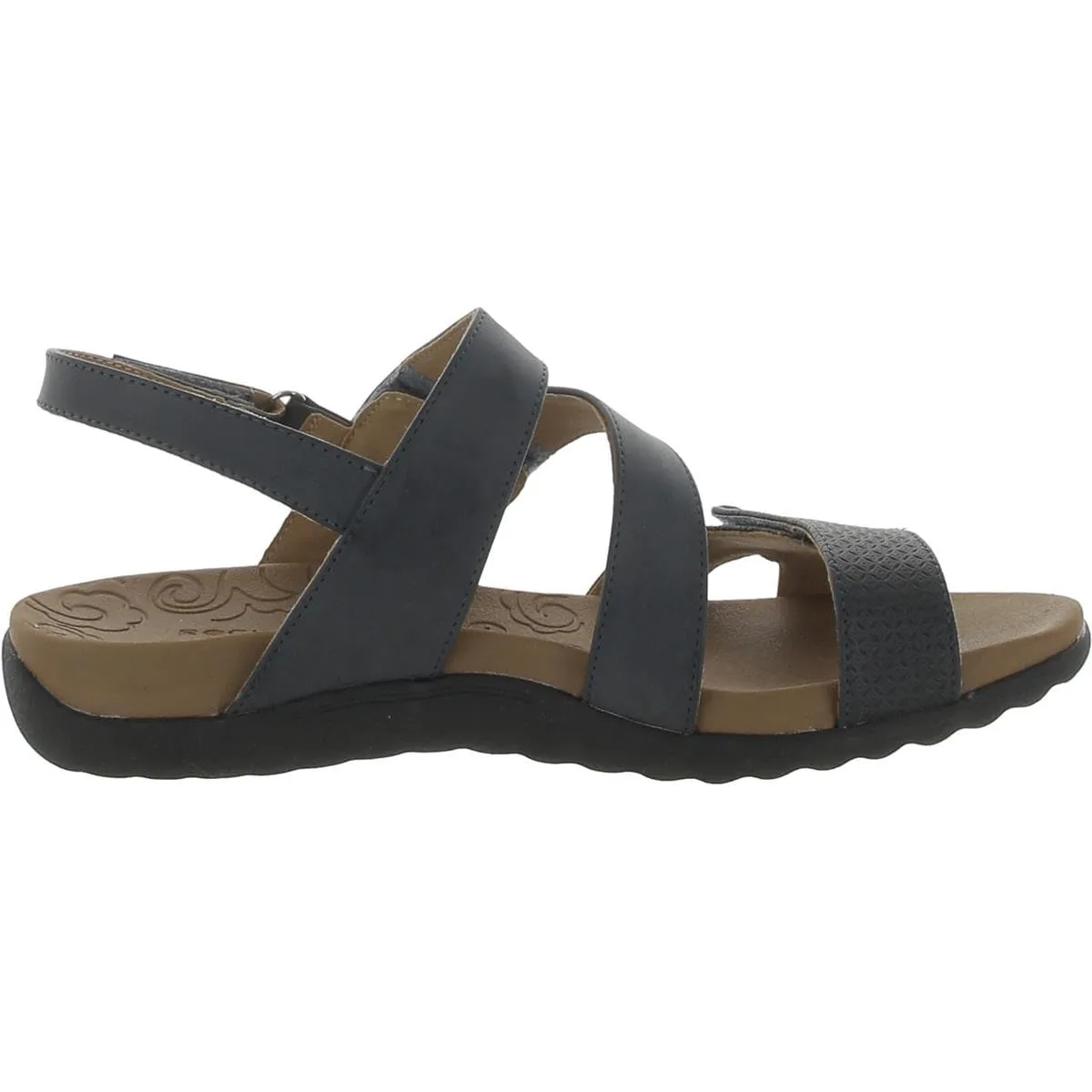 Rockport Women's Adjustable Strap Flat Sandal, Blue, 10