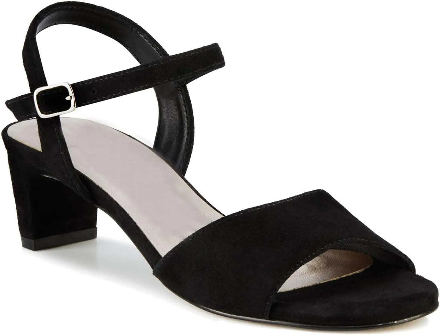 ROS Hommerson Lydia Womens Dress Sandal Black Suede - 7.5 Wide