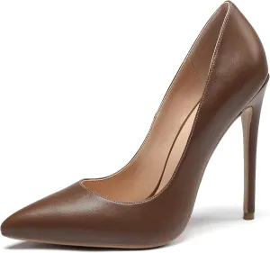 SAMMITOP Women's High Heels Pumps Pointed Toe Stiletto Shoes Slip-on Dress Pump
