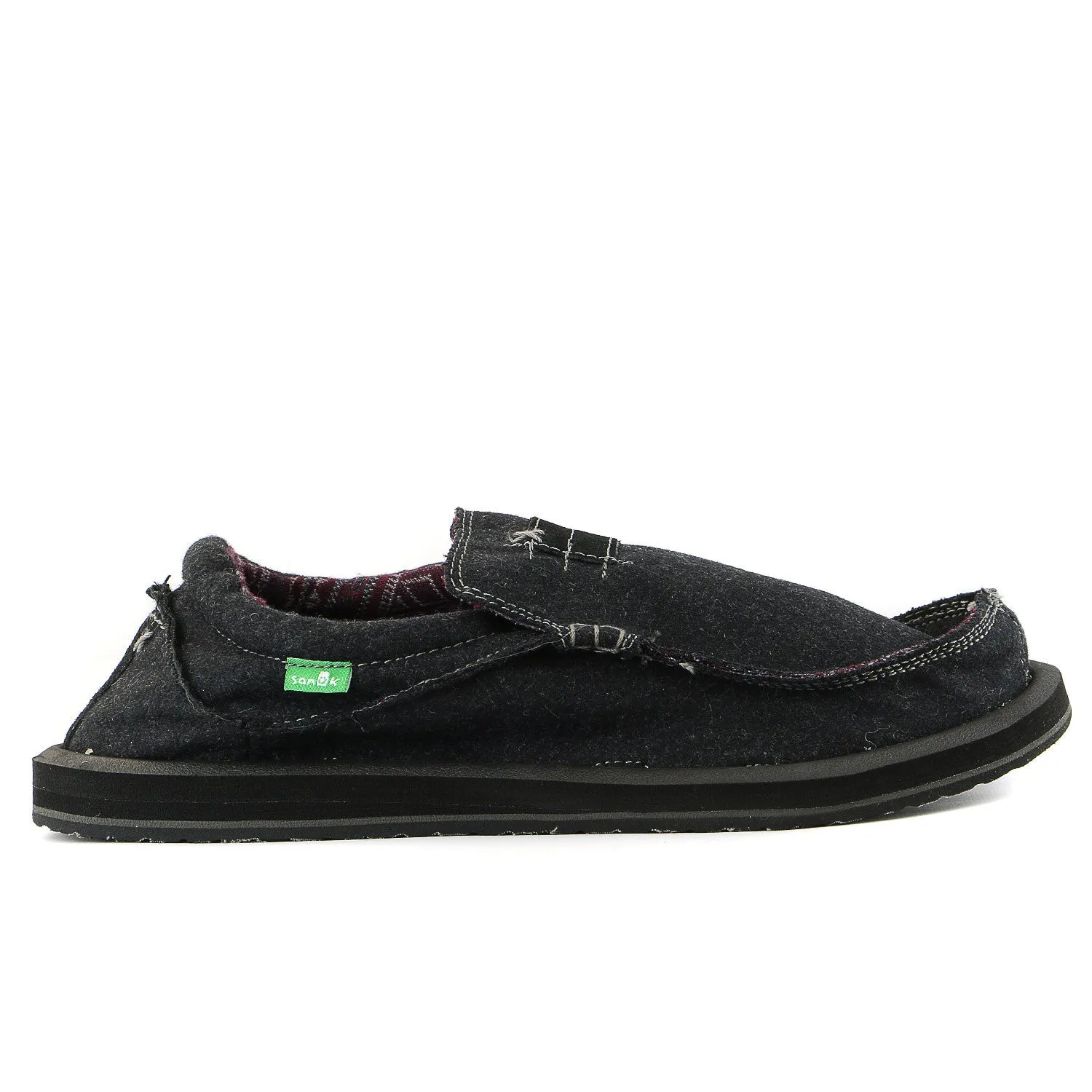 Sanuk Kyoto Felt Slip on loafer - Charcoal - Mens