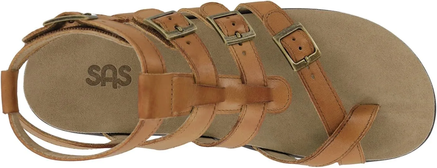 SAS Women's Aria Comfort Gladiator Sandal Flat