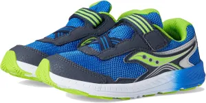 Saucony Ride 10 Jr Sneaker, Navy/Green, 6.5 US Unisex Little Kid