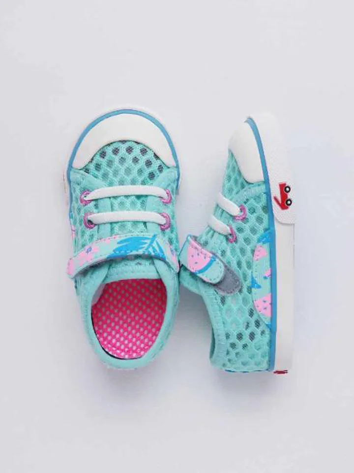 See Kai Run Girl's Mint Mesh Sneakers