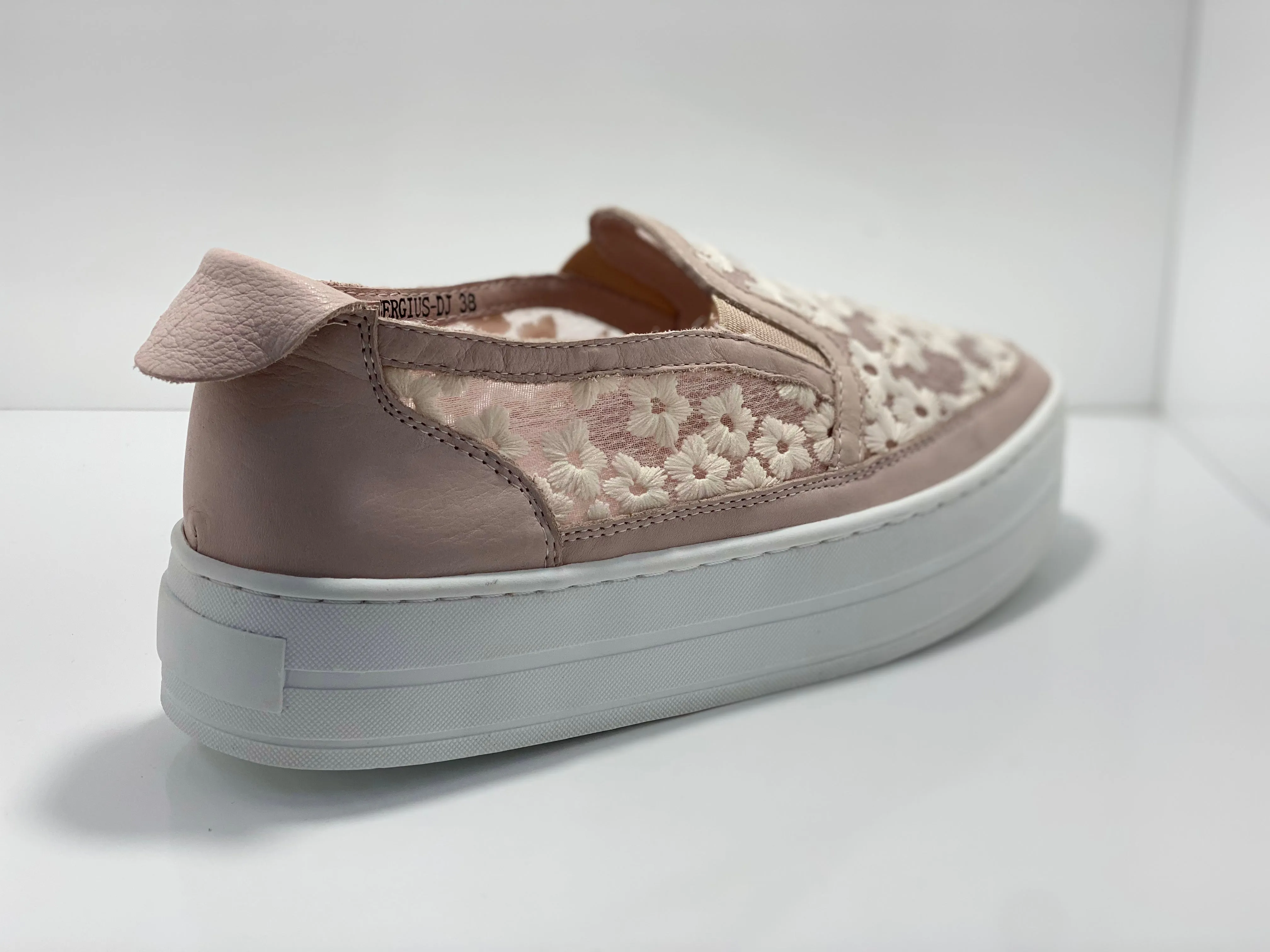 Sergius Leather & Mesh Flower Sneaker D & J