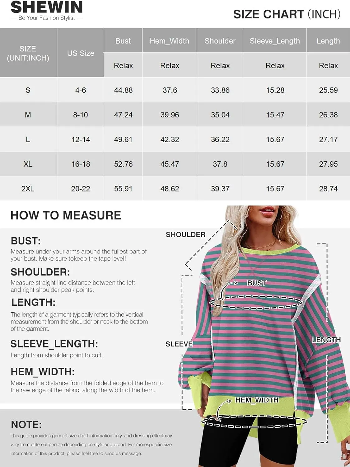 SHEWIN Womens Oversized Reverse Seam Sweatshirt Casual Long Sleeve Crewneck Lightweight Pullover Tops Loose Sweatshirts