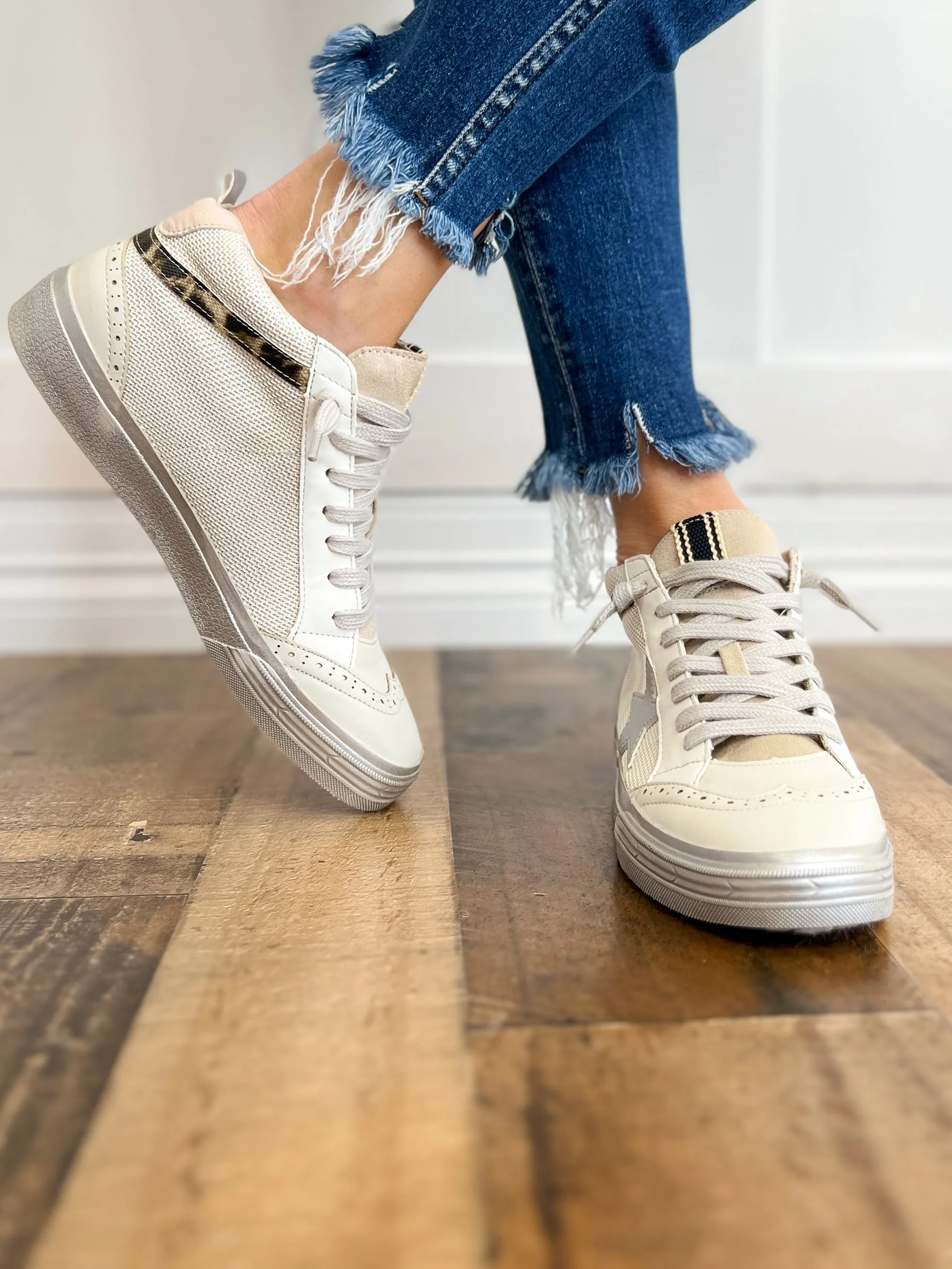 Shu Shop Paulina Mesh Sneaker in Bone