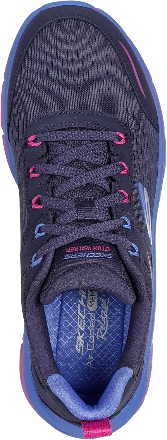Skechers Women's D'lux Walker 2.0 Neon Sites Sneaker
