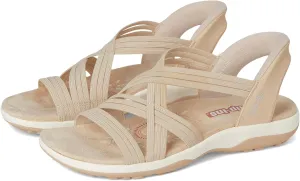 Skechers Women's Reggae Slim-Simply Stretchy Hands Free Slip-ins Sport Sandal