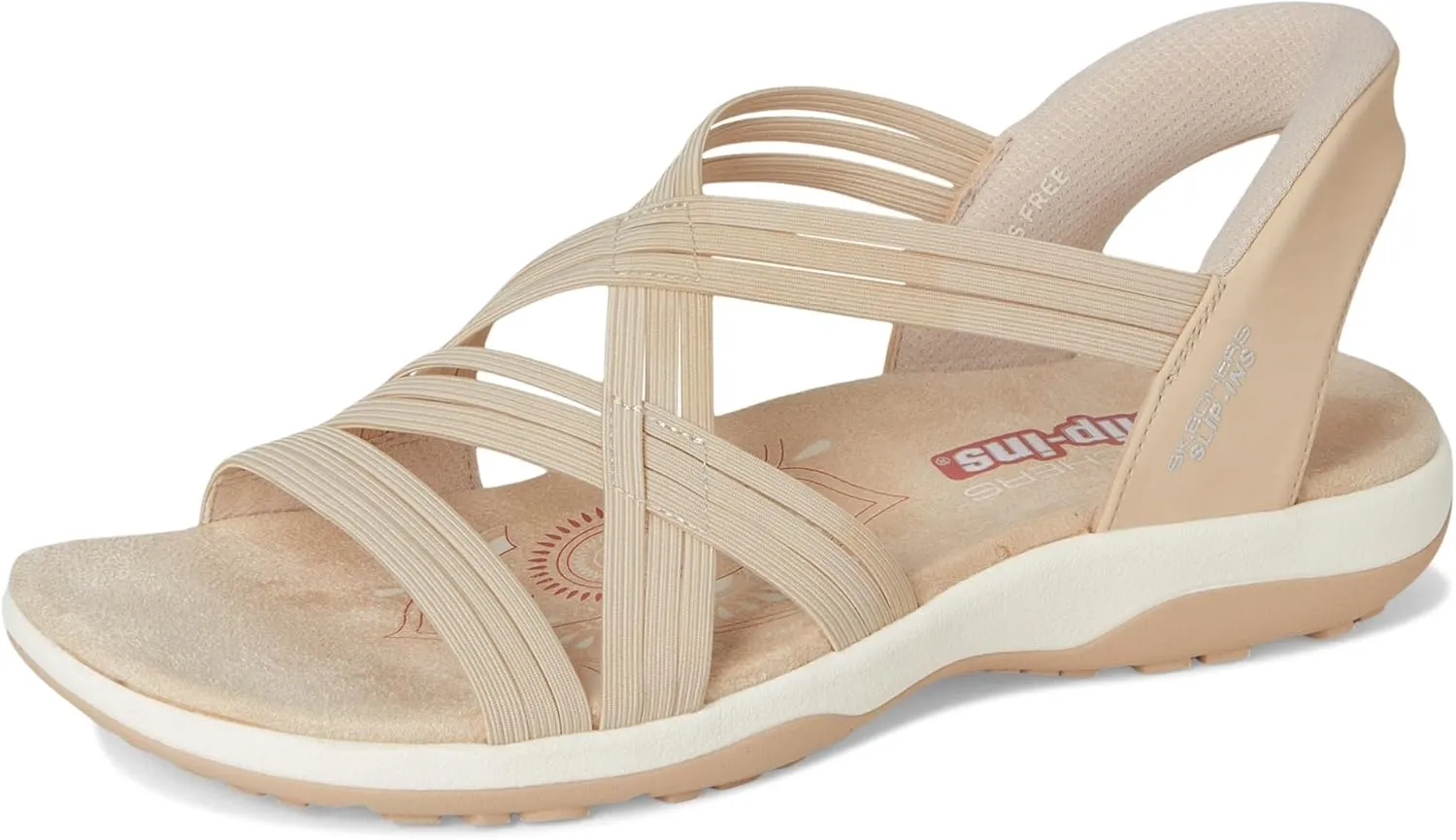 Skechers Women's Reggae Slim-Simply Stretchy Hands Free Slip-ins Sport Sandal