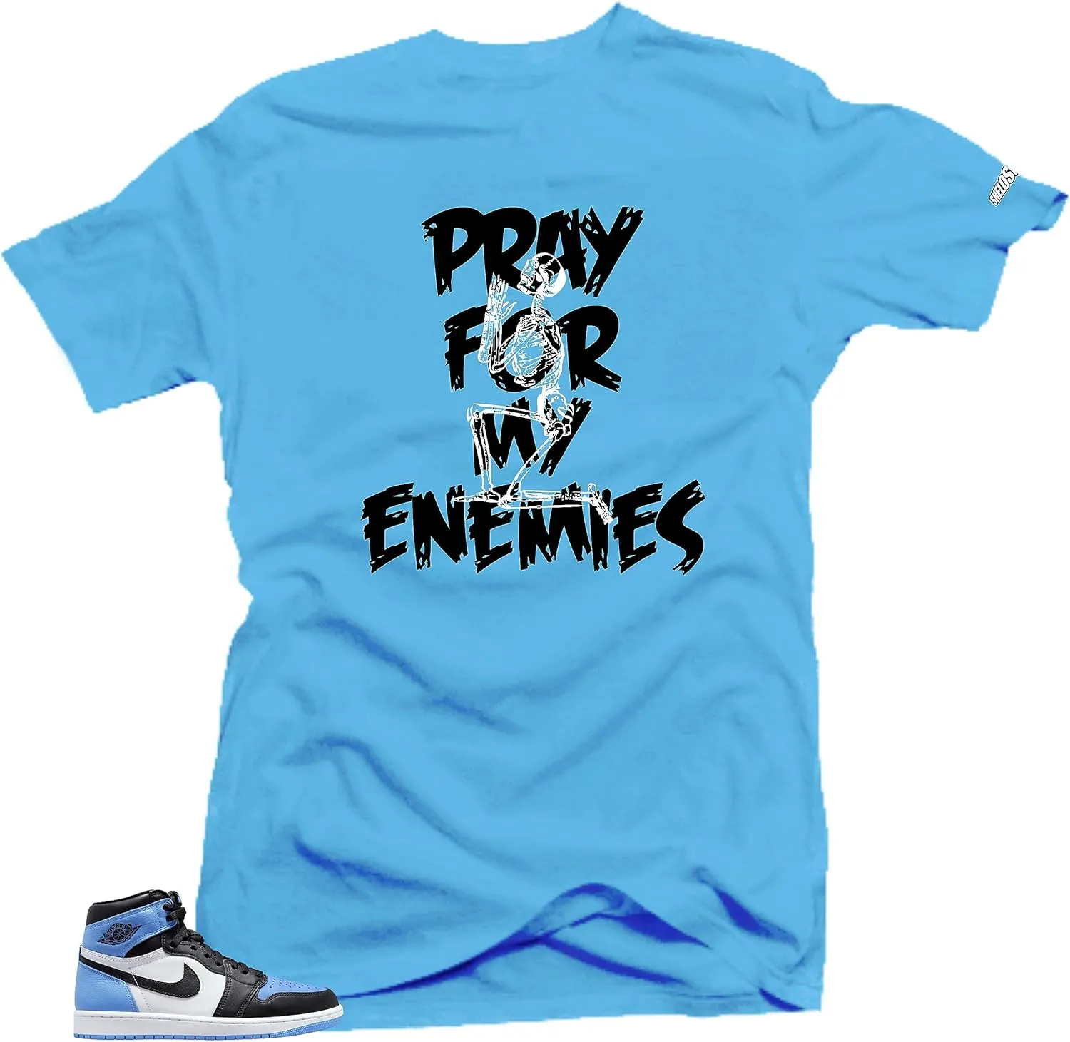 SNELOS Shirt to Match Jordan 1 UNC Toe Match Sneaker tee