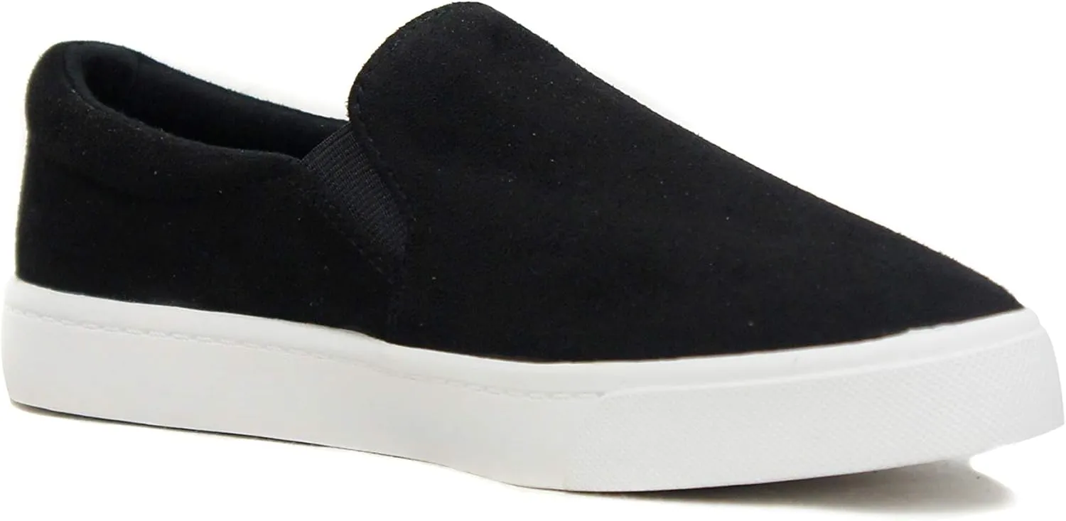 Soda Top Shoe Reign Women's Closed Toe Slip on Sneaker Loafer