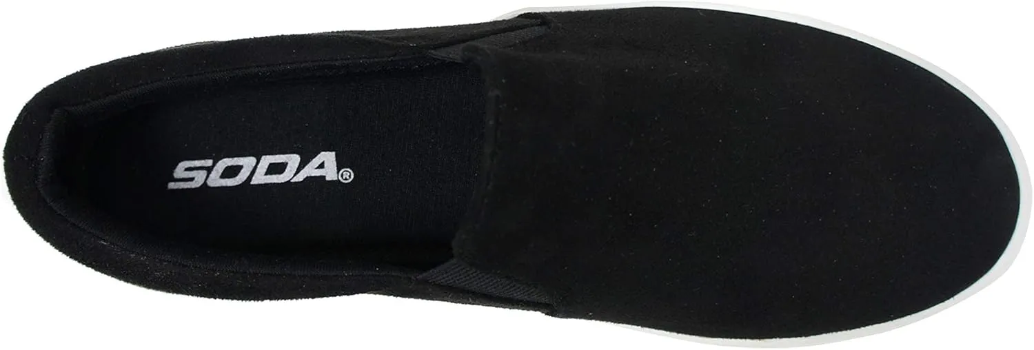 Soda Top Shoe Reign Women's Closed Toe Slip on Sneaker Loafer
