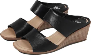 Sofft Womens Ginetta Suede Slip-On Wedge Sandals