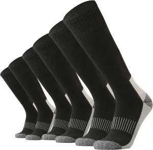 SoxDaddy Men's Cotton Full Cushion Over the Calf Socks Knee High Socks Tube Team Sports Socks for Men 3 Pairs