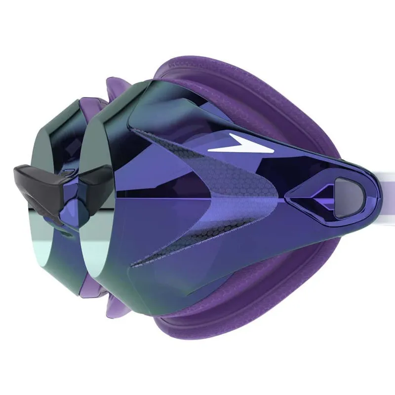 Speedo - Women's Vanquisher 3.0 Mirrored Goggle - Purple/Iris/Silver