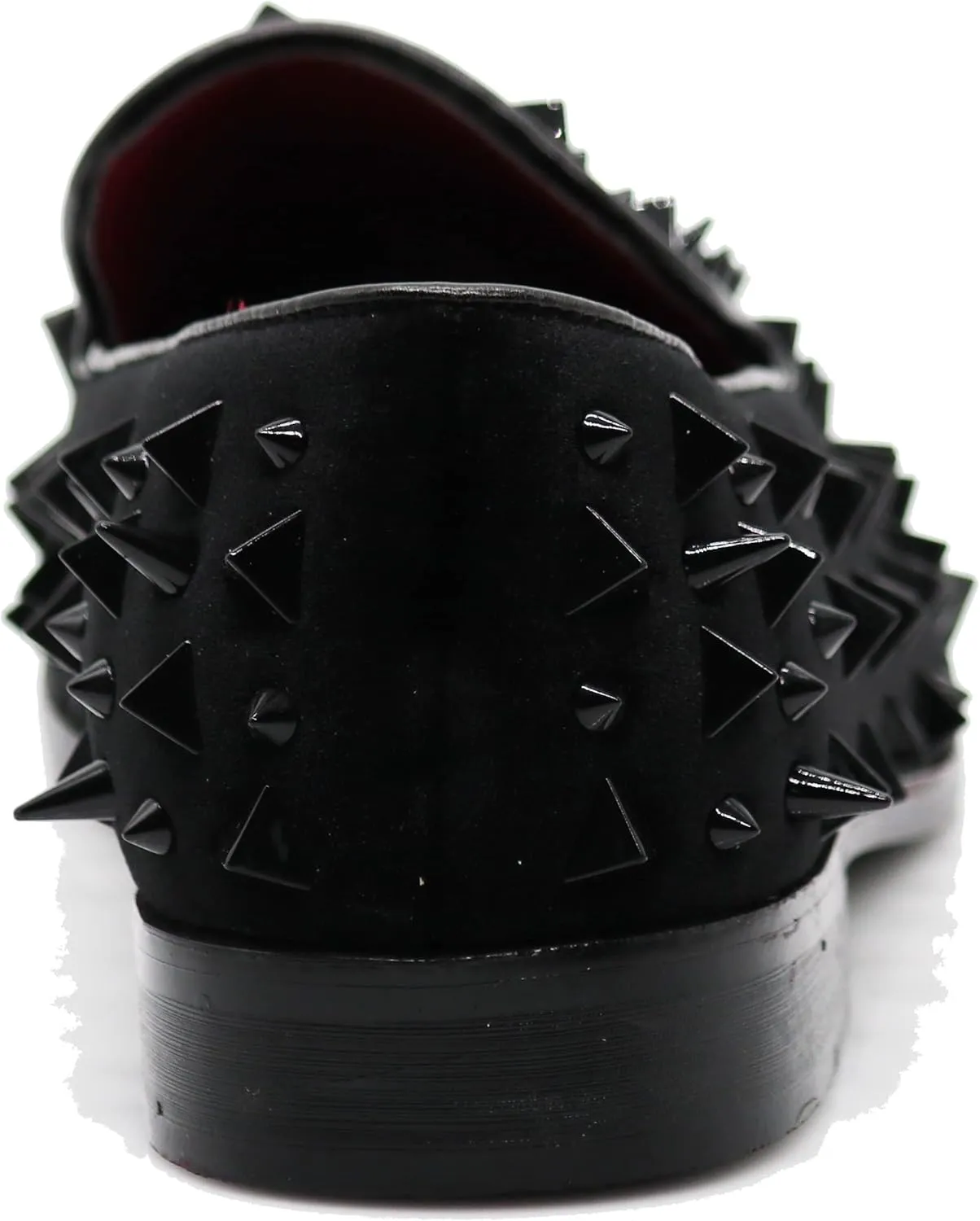 SPK16 Men's Vintage Spike Dress Loafers Slip On Fashion Shoes Classic Tuxedo Dress Shoes