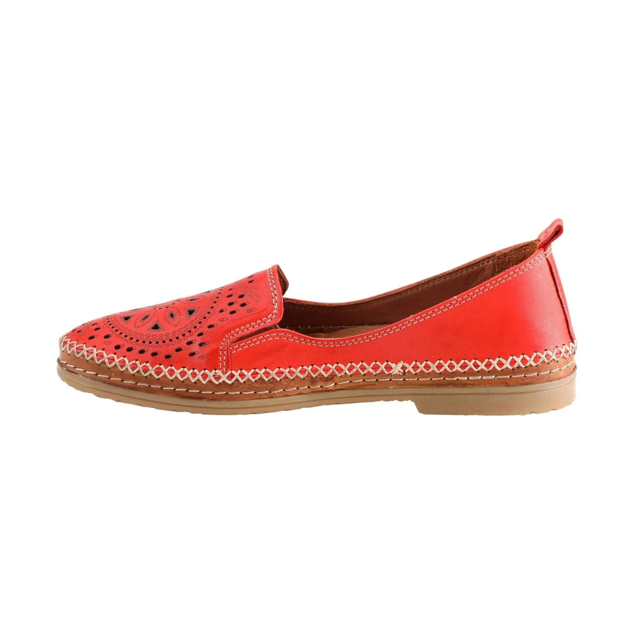 Spring Step Women's Ingrid Slip On Loafer - Red