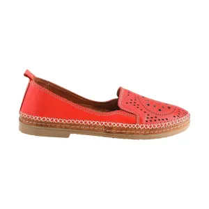 Spring Step Women's Ingrid Slip On Loafer - Red