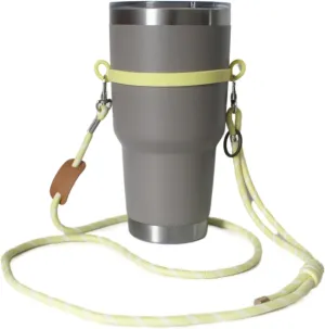 Strong Crossbody Water Bottle Holder with Strap. Compatible with Stanley Tumbler, Simple Modern. Universal Water Bottle Carrier with Strap, Lightweight Water Bottle Sling Carrier