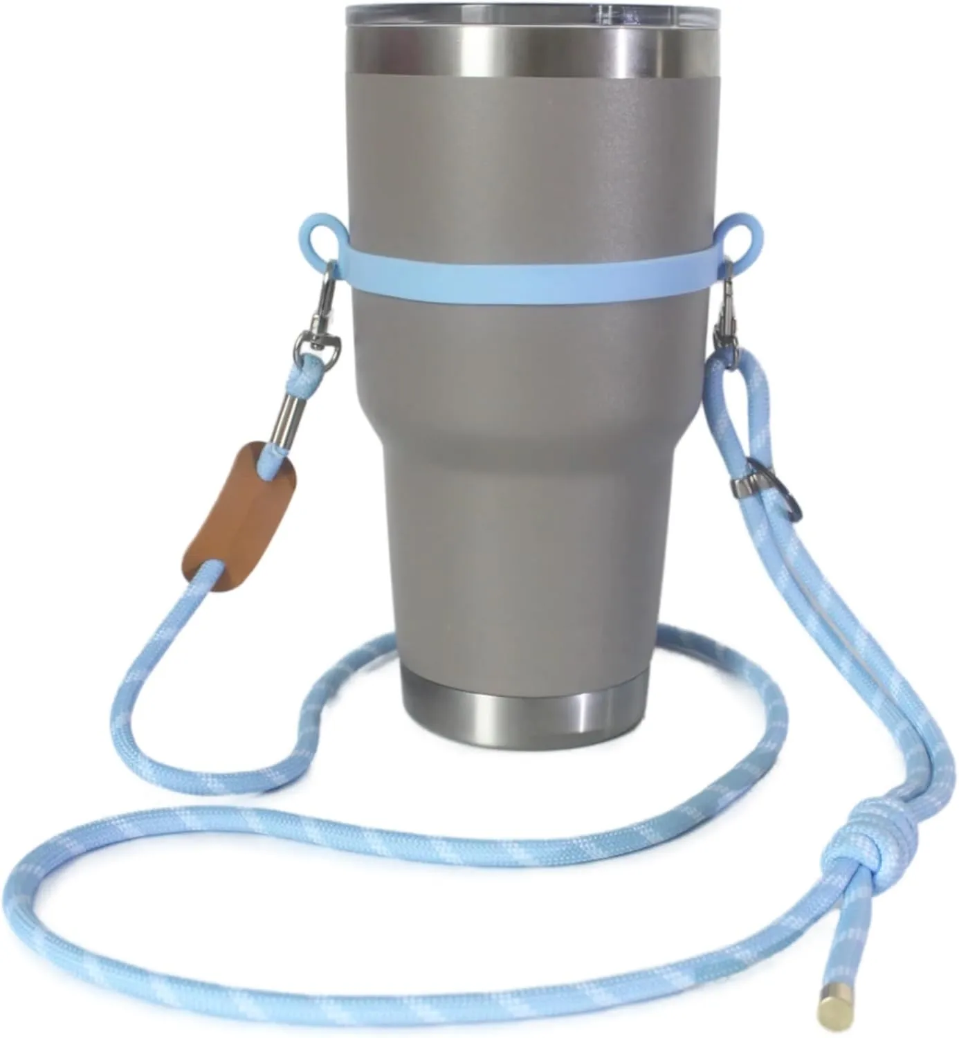 Strong Crossbody Water Bottle Holder with Strap. Compatible with Stanley Tumbler, Simple Modern. Universal Water Bottle Carrier with Strap, Lightweight Water Bottle Sling Carrier