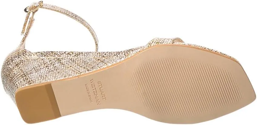 Stuart Weitzman Nudistcurve 50 Raffia Wedge Sandal