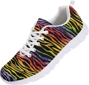 SYtrade Tennis Shoes for Women Lace-up Athletic Lightweight Gym Sneaker White Sole