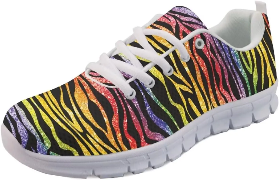 SYtrade Tennis Shoes for Women Lace-up Athletic Lightweight Gym Sneaker White Sole