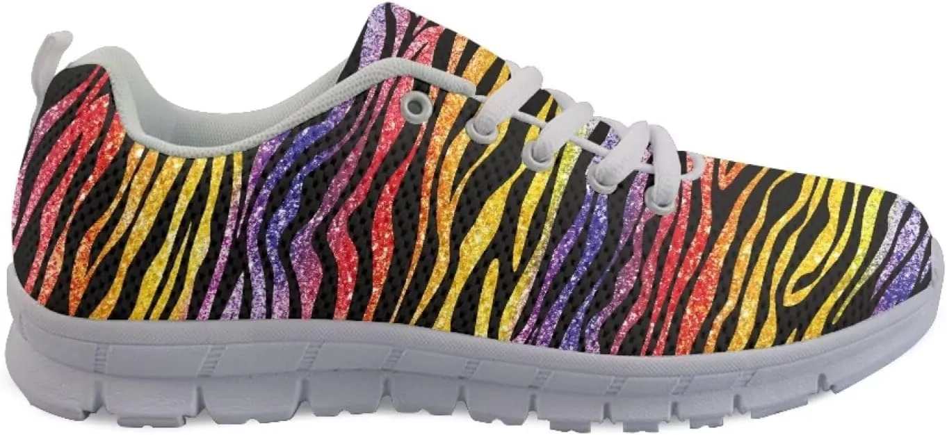 SYtrade Tennis Shoes for Women Lace-up Athletic Lightweight Gym Sneaker White Sole