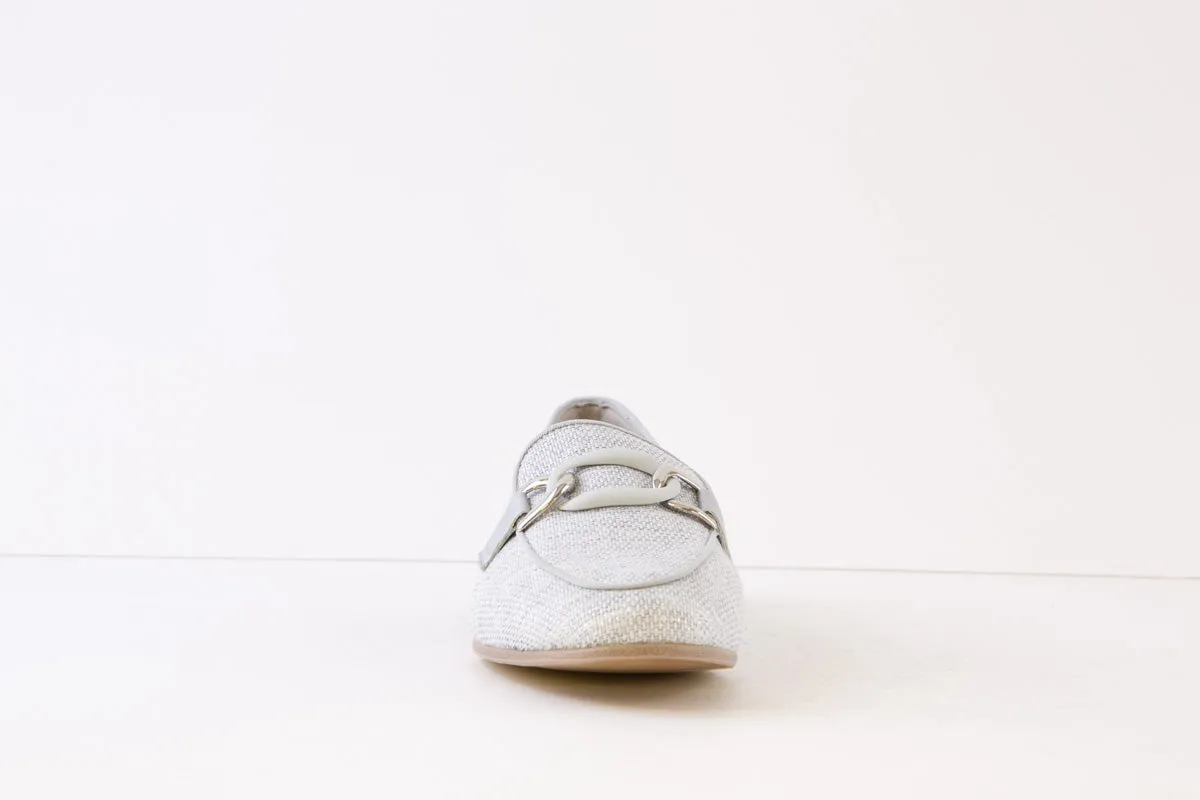 TAMARIS - 24209-255 FLAT SLIP-ON SHOE - SILVER