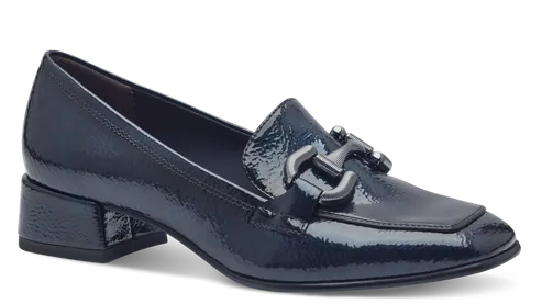 Tamaris Ladies Slip On Block Heel Loafer Shoe 24316-43 805