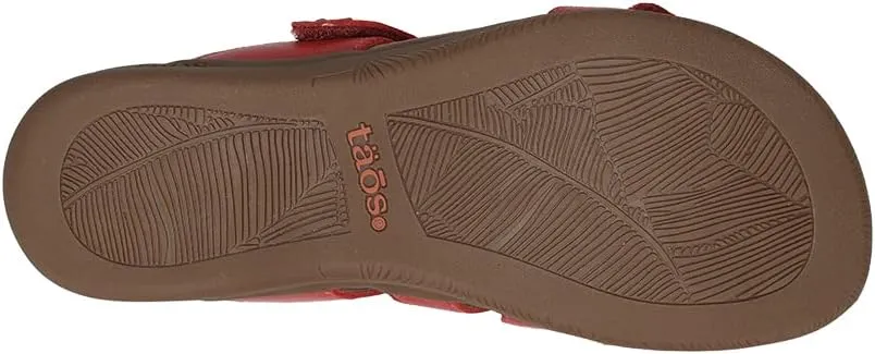 Taos Double U Premium Leather Women's Sandal - Stylish Adjustable Strap Design with Arch Support, Cooling Gel Padding for All-Day Enjoyment and Walking Comfort