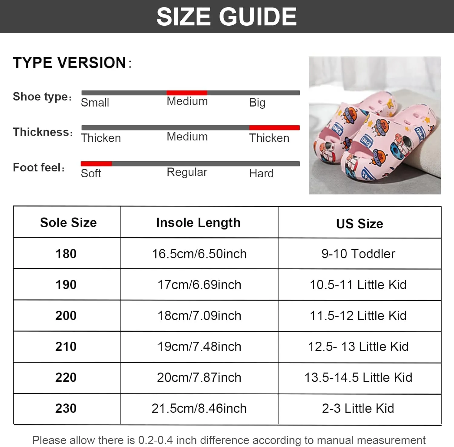 techcity Boys Girls Slide Sandals Soft Cushioned Thick Sole Non-slip Summer Slippers Quick Drying Bathroom Shower Pool Beach Sandals for Toddler Little Kids