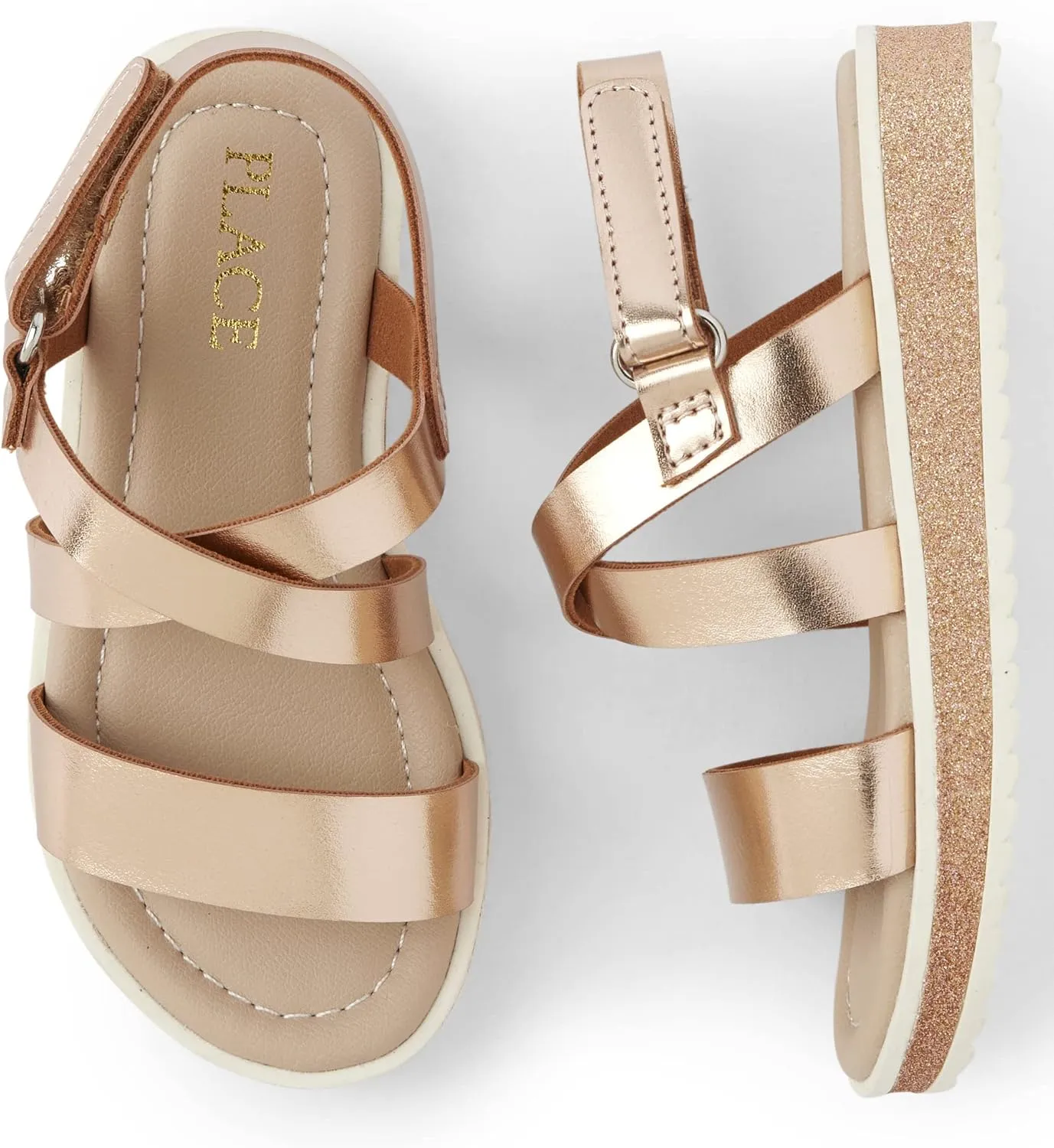 The Children's Place Girl's Baby Toddler Sporty Sandal with Adjustable Straps