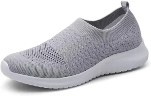 TIOSEBON Men's Slip On Walking Shoes Knit Mesh Tennis Sneaker