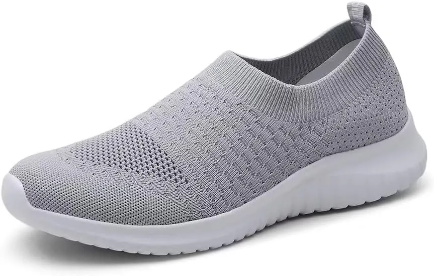 TIOSEBON Men's Slip On Walking Shoes Knit Mesh Tennis Sneaker