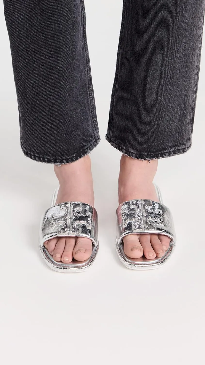 Tory Burch Women's Double T Sport Slides
