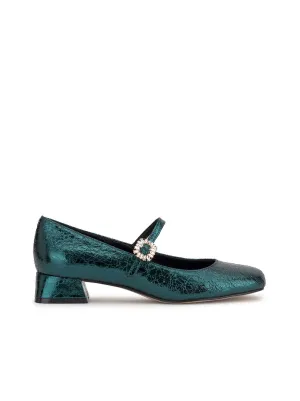 Treen Mary Jane Pump in Dark Teal