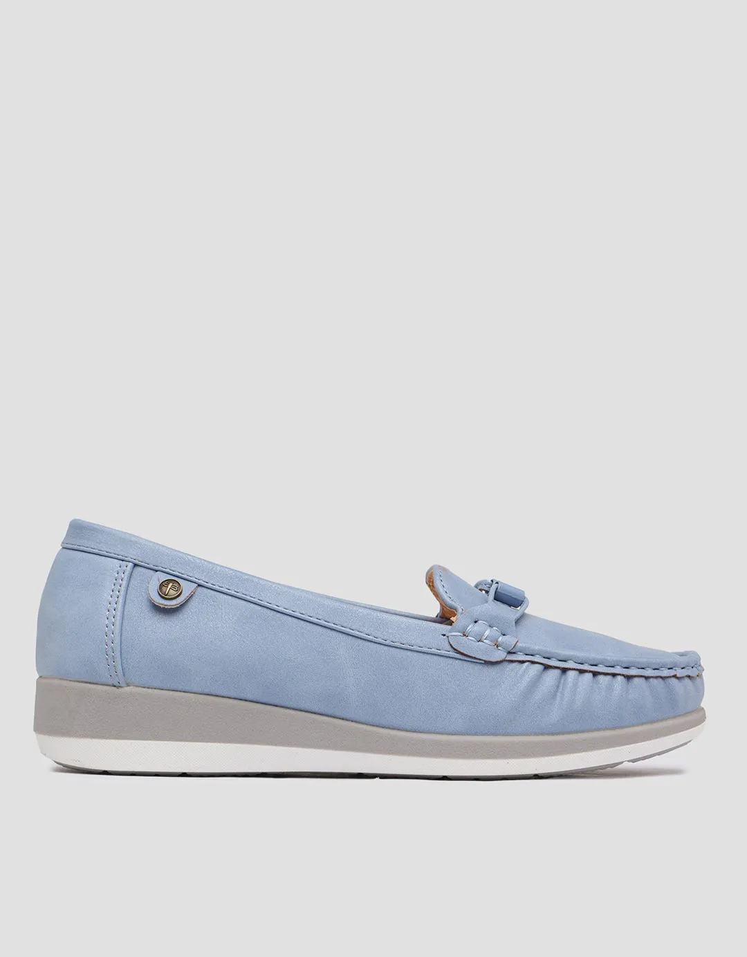 Triset Stitching Look Sepatu Loafer Wanita