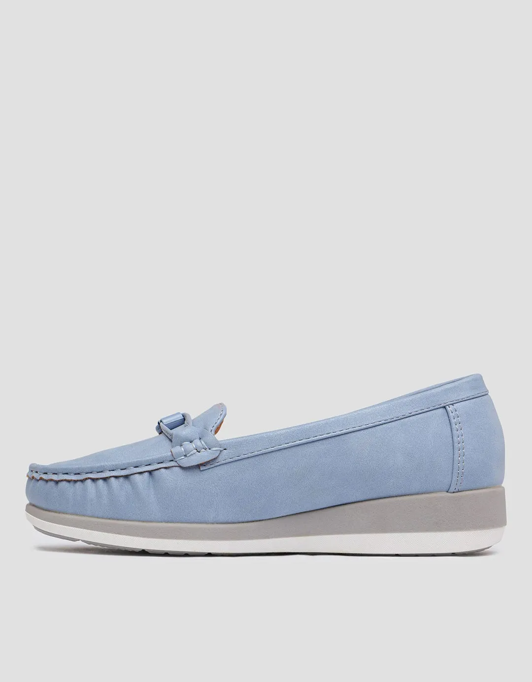 Triset Stitching Look Sepatu Loafer Wanita