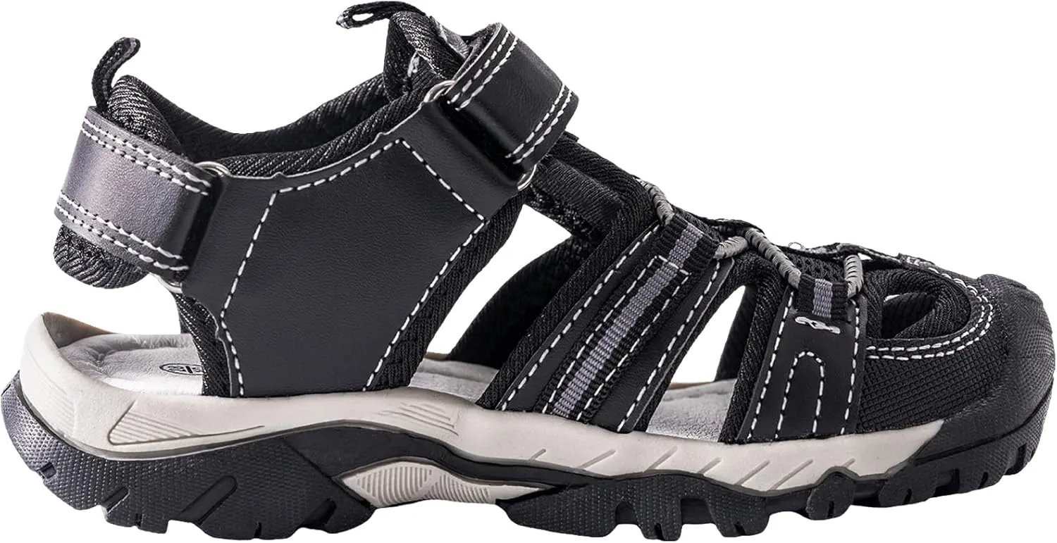 TZJS Girls Boys Sandals Kids Closed Toe Outdoor Hiking Sandal Lightweight Athletic Adjustable Straps Summer Shoes for Toddler/Little Kid