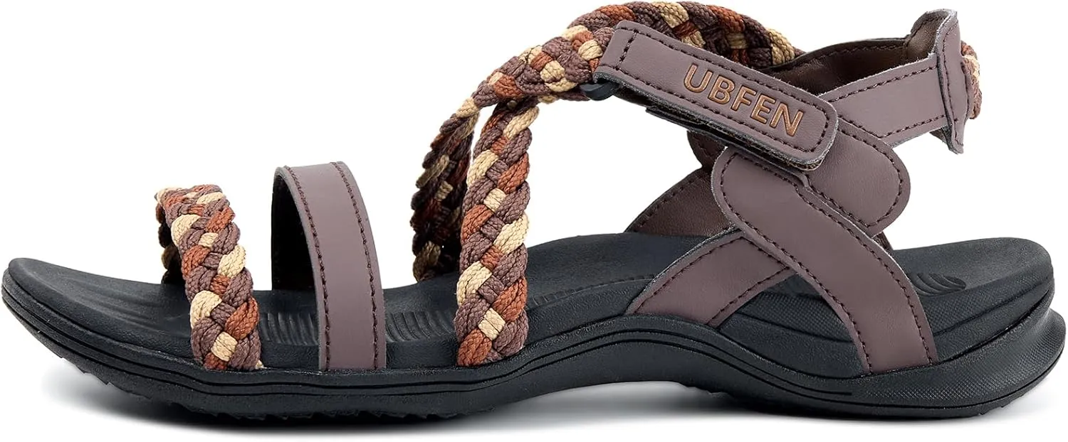 UBFEN Womens Hiking Sandal Sport Sandal Outdoor Comfortable with Adjustable Straps